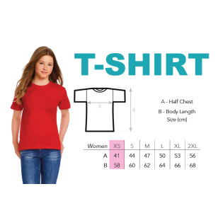 T-Shirt modèle femme XS avec logo de l'école - EPASC