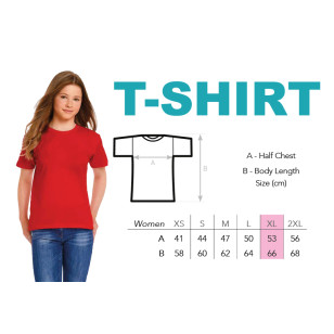 T-Shirt modèle femme XL avec logo de l'école - EPASC