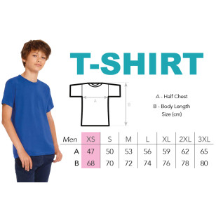 T-Shirt modèle homme XS avec logo de l'école - EPASC